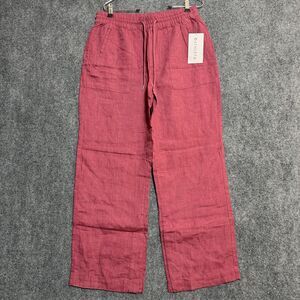 NEW Athleta Retreat Linen Wide Leg Pant in White Size Large